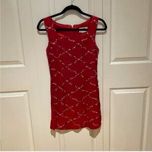 Vintage embroidered XOXO mini dress